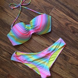 Pastel multi color bikini by Victoria’s Secret